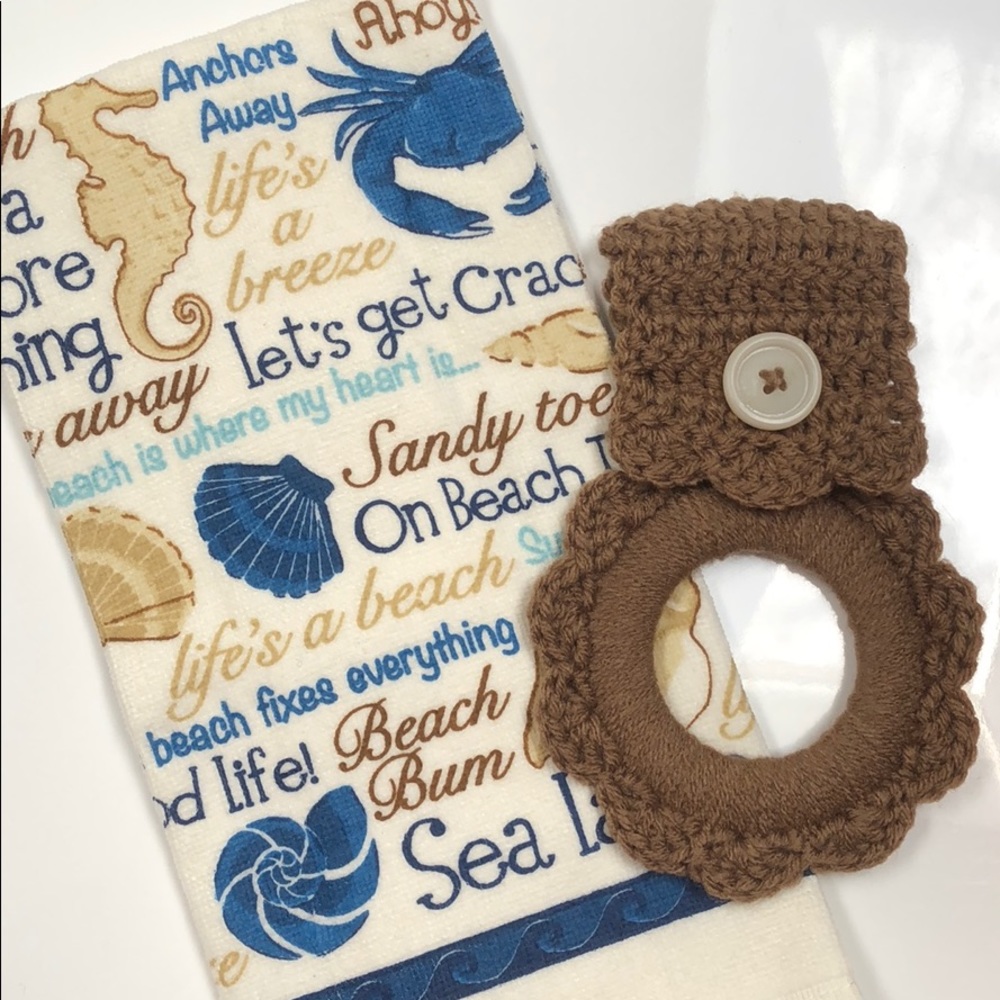 Seahorse kitchen towel & oven oven towel hanger - Picture 1 of 8